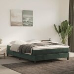 Sommier  ressorts - salutuya - tj62198 - velours vert fonc - 140x190 cm - 2 places
