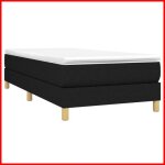 Sommier à ressorts - v geby - noir - 90x200 cm - tissu 100% polyester - pieds robustes Sommier à ressorts - v geby - noir - 90x200 cm - tissu 100% polyester - pieds robustes