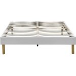 Mina - solide et confortable sommier tapissier blanc pieds en 20 cm pour matelas en 140x190 - 2 x 13 ... Mina - solide et confortable sommier tapissier blanc pieds en 20 cm pour matelas en 140x190 - 2 x 13 ...