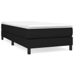 Sommier tapissier - garosa - noir - 90x200 cm - tissu 100% polyester - pieds robustes inclus