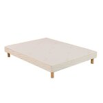 Sommier tapissier hevea selection - 26 lattes - 80 x 200 - pieds inclus