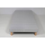 Sommier tapissier - hevea selection - volige d�co - gris - 90x190