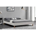 Sommier tapissier 140x190 - pieds 18 cm - montage rapide et facile - soutien ferme - confort optimal ...