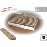 Sommier tapissier  lattes en kit - promo matelas - 140 x 190 - 14 lattes en multiplis - blanc - 2 places ...