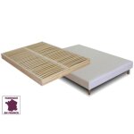 Sommier tapissier � lattes - promo matelas - 120x190 - 30 lattes - pieds offerts