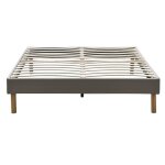 Adrien - solide et confortable sommier tapissier pieds en 18 cm - 160x200 - 2 x 14 lattes - montage rapide ...