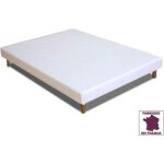 Sommier tapissier  lattes recouvertes 140 x 190 + jeu de 4 pieds offerts: