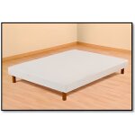 Sommier tapissier renforc� hevea selection - 140x190 cm - 10 lattes rigides - beige