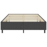 Sommier tapissier - salutuya - bd0658 - 160 x 200 cm - tissu 100% polyester - gris