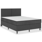 Sommier tapissier vidaxl - gris - 140 x 200 cm - 14 lattes - 2 personnes