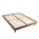 Sommier kit en bois massif taupe 180x200 - taupe - terre de nuit