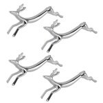 Sonew 4pcs repose - couverts support fourchette cuill�re en alliage de zinc poli �lectroplaqu� en forme ...