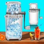 Broyeur  glace manuel - sonew - machine  granita - acier inoxydable - 2l - portable et lger