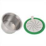 Sonew capsule de dosette de caf dosette de caf rechargeable en acier inoxydable rutilisable compatible ...