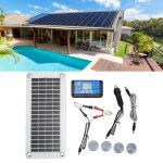 Kit de panneaux solaires - sonew - 30w - 12v - portable - rsistant aux intempries