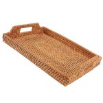 Sonew panier en osier pour lorganisation plateau en osier panier en osier lger plateau tiss rectangulaire ...