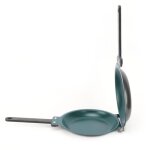 Po�le � frire double face - sonew - pliable - acier au titane - antiadh�sif - tous feux