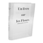Vase dcoratif - sonew - vase de livre transparent - acrylique lger - design moderne - 15x4x20 cm