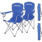 Songmics lot de 2 chaises de camping - confortable - structure robuste - charge max de 150 kg - avec ...