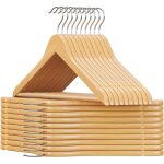 Cintre bois lot de 20 avec encoches antiglisse barre antiglisse pour pantalons crochet pivotant 360° ... Cintre bois lot de 20 avec encoches antiglisse barre antiglisse pour pantalons crochet pivotant 360° ...