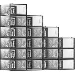 Songmics bote  chaussures transparent lot de 18 bote de rangement pointure 44