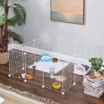 Songmics cage pour lapins cochon dinde enclos modulable cl�ture pour petits animaux avec maillet et serre ...