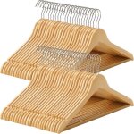 Songmics cintre bois lot de 50 avec encoches antiglisse barre antiglisse pour pantalons crochet pivotant ... Songmics cintre bois lot de 50 avec encoches antiglisse barre antiglisse pour pantalons crochet pivotant ...