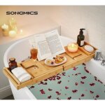 Étagère de baignoire extensible en bambou - songmics - 75 - 109 x 45 x 23 cm Étagère de baignoire extensible en bambou - songmics - 75 - 109 x 45 x 23 cm