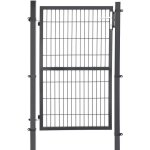 Songmics portillon en fer galvanis� - portail de cl�ture - porte de jardin robuste et durable - 106 x ...