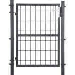 Songmics portillon en fer galvanis� - portail de cl�ture - robuste et durable - 106x171cm - serrure poign�e ...