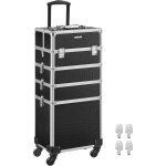 Songmics valise de maquillage professionnel 4 - en - 1 mallette cosmtique avec couverture verrouillable ...