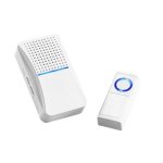 Sonnette carillon - heitronic - filaire (pile cr2032) - 30 m�lodies - port�e 100 m - volume r�glable ...