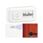 Sonnette sans fil - somikon - ftk - 201 - alimentation dynamo - porte 100 m - connecte jusqu 10 carillons ...