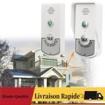 Sonnette dinterphone sans fil �tanche et portable avec batterie rechargeable de 2000 mah 38 carillons ...