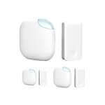 Sonnette de porte carillon sans fil elctrique etanche  300 mtres de porte blanc