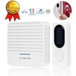 Sonnette sans fil solaire lunavo 52 m�lodies disponibles port�e de transmission 300m ip65 avec �clairage ...