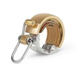 Sonnette v�lo knog oi bell small - brushed brass - mixte adulte