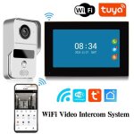 Sonnette vido sans fil intelligente wifi 1080p intelligente  cran tactile interphone vido pour systme ...