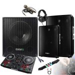 Sono amplifi� 2000w + controleur party mix numark + caisson 800w pa dj sono light led cube1512