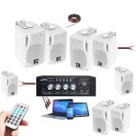 Sono maison magasin 8 enceintes 80w + 1 ampli bluetooth usb idéal salon de coiffure institue de beauté ... Sono maison magasin 8 enceintes 80w + 1 ampli bluetooth usb idéal salon de coiffure institue de beauté ...
