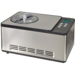 Sorbetière - kitchen chef ice - 1530pro - 150w - cuve aluminium 165l - Écran lcd - noir et argent Sorbetière - kitchen chef ice - 1530pro - 150w - cuve aluminium 165l - Écran lcd - noir et argent