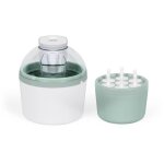 Sorbetire - livoo - dom461 - 12w - 1l - cuve aluminium - ple de mlange moule pour 7 glaces 7 btonnets ...
