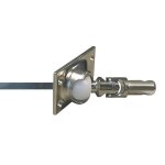 Sortie de caisson - geiger - modle carr 6 mm - longueur 300 mm - tourillon 12 mm - volet roulant