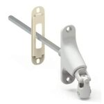 Sortie de caisson double cardan - zurfluh - feller - d590mb - blanc - longueur 355mm - vis m5 incluses ...