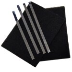 Sos accessoire lot de 2 filtres charbon (avec tiges de fixation) pour hotte - 74x4121 sauter brandt - ...