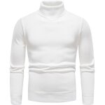 Sous pull col roulé homme en tricot doublure polaire pullover chaud automne hiver couleur unie Sous pull col roulé homme en tricot doublure polaire pullover chaud automne hiver couleur unie