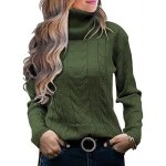 Sous pull femme col roulé en tricot automne hiver pullover chaud epais manches longues couleur unie - ... Sous pull femme col roulé en tricot automne hiver pullover chaud epais manches longues couleur unie - ...