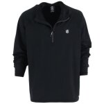 Sous pull stretch col chemine - homme - noir - tissu stretch recycl - conception arienne