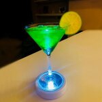 Sous - verre lumineux led - surenhap - tapis de tasse rond - induction par gravit - conomie dnergie ...