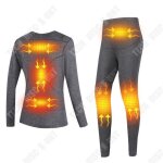 Sous - vtements thermiques - td - femme - lectrique - usb - taille s - gris